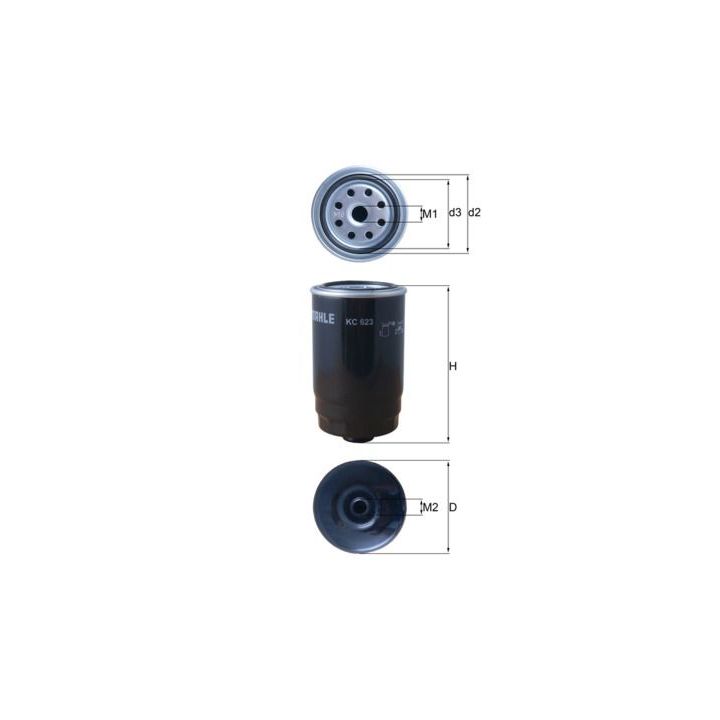 Kuro filtras MAHLE KC 623
