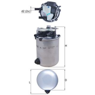 Kuro filtras MAHLE KL 1027