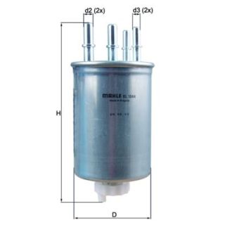 Kuro filtras MAHLE KL 1044