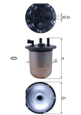 Kuro filtras MAHLE KL 1133D