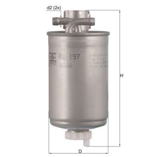 Kuro filtras MAHLE KL 197