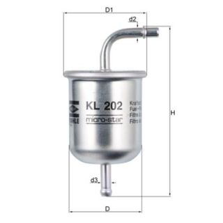 Kuro filtras MAHLE KL 202