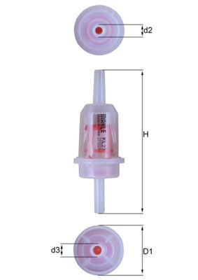 Kuro filtras MAHLE KL 23