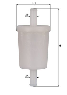 Kuro filtras MAHLE KL 260 OF