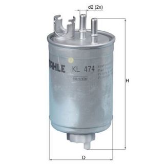 Kuro filtras MAHLE KL 474