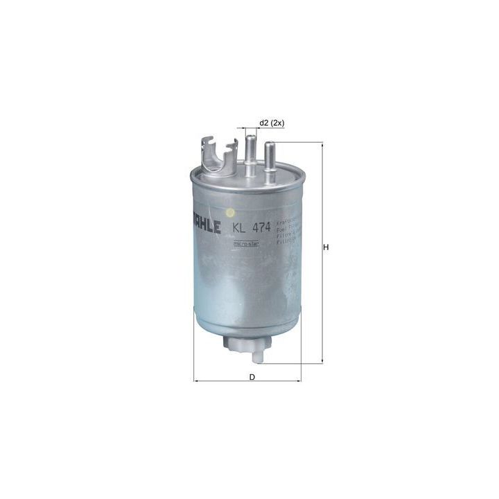 Kuro filtras MAHLE KL 474