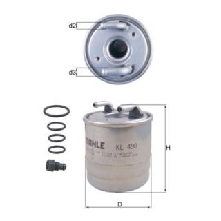 Kuro filtras MAHLE KL 490D