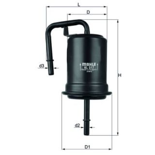 Kuro filtras MAHLE KL 517