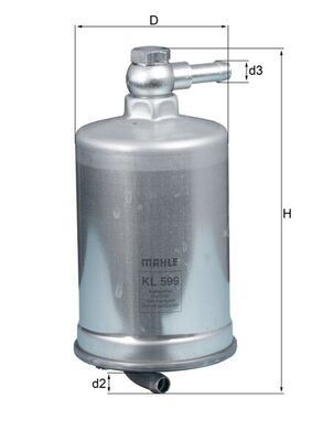 Kuro filtras MAHLE KL 599