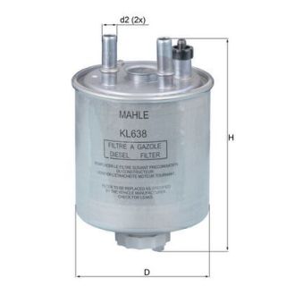 Kuro filtras MAHLE KL 638