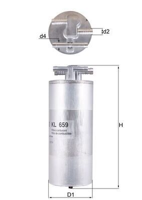 Kuro filtras MAHLE KL 659