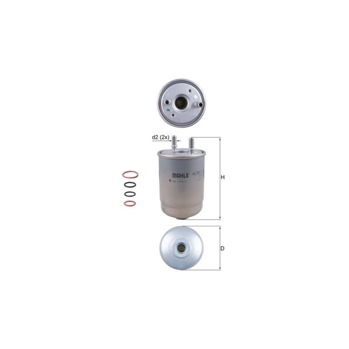 Kuro filtras MAHLE KL 752/2D