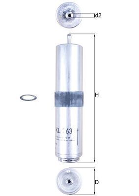 Kuro filtras MAHLE KL 763D