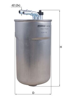 Kuro filtras MAHLE KL 792