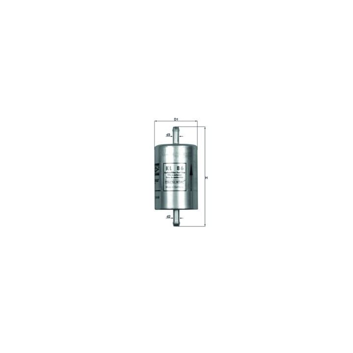 Kuro filtras MAHLE KL 86