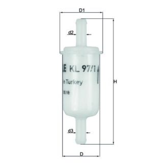 Kuro filtras MAHLE KL 97/1 OF