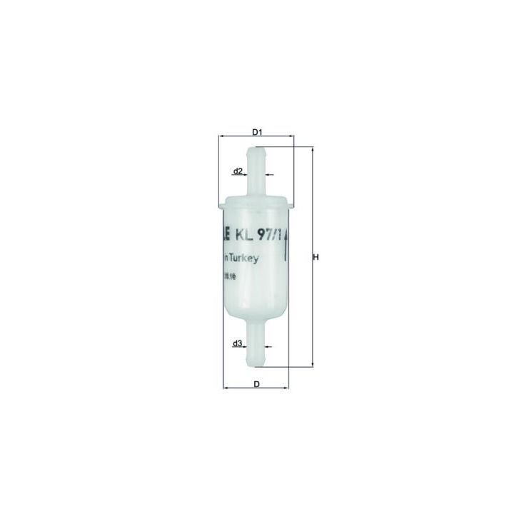 Kuro filtras MAHLE KL 97/1 OF