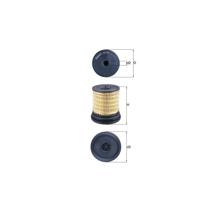 Kuro filtras MAHLE KX 397
