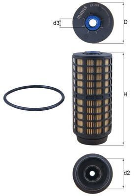 Kuro filtras MAHLE KX 399D