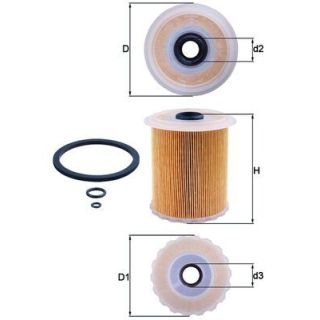 Kuro filtras MAHLE KX 75D