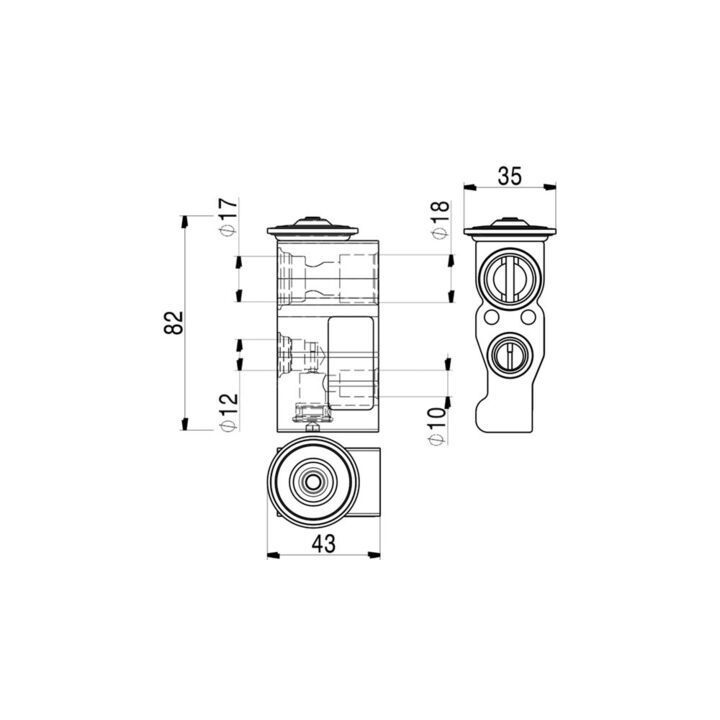 Išsiplėtimo vožtuvas, oro kondicionavimas MAHLE AVE 2 000P
