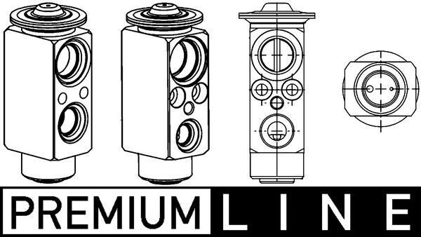 Išsiplėtimo vožtuvas, oro kondicionavimas MAHLE AVE 68 000P