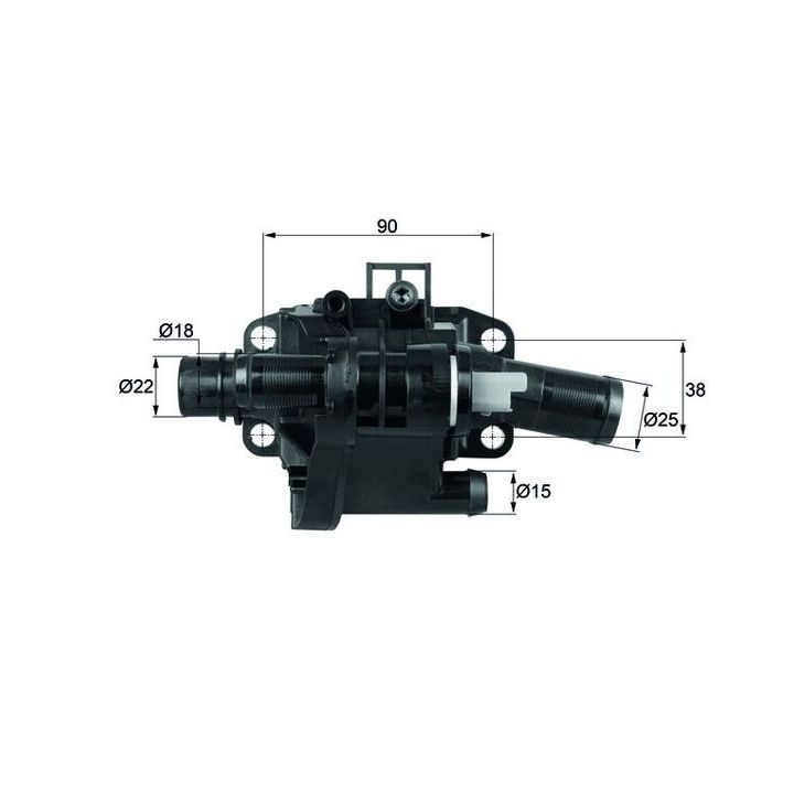 Termostatas, aušinimo skystis MAHLE TH 41 83