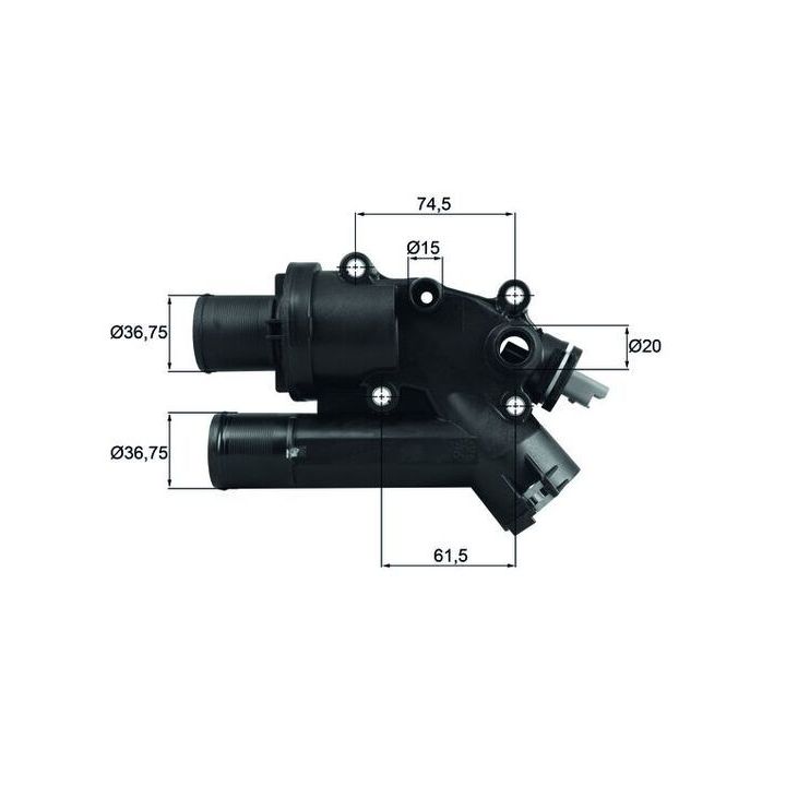 Termostatas, aušinimo skystis MAHLE TH 46 83