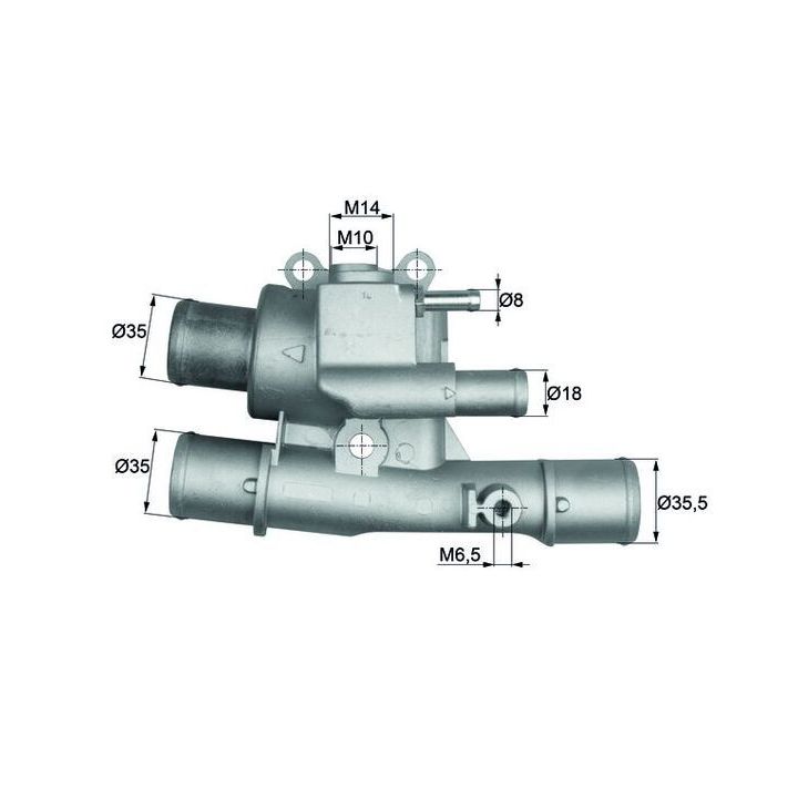 Termostatas, aušinimo skystis MAHLE TI 124 88