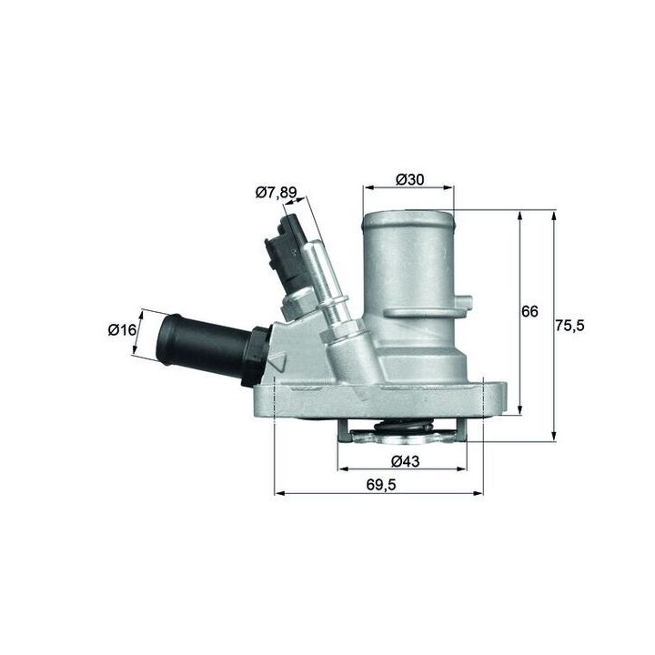 Termostatas, aušinimo skystis MAHLE TI 144 88