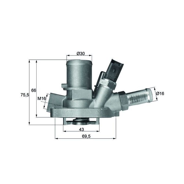 Termostatas, aušinimo skystis MAHLE TI 147 80