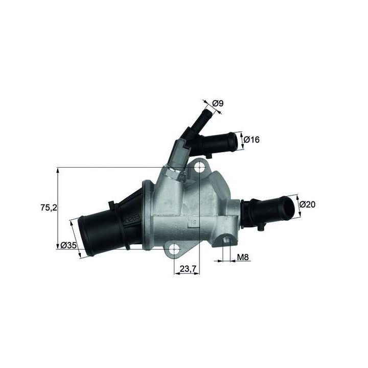 Termostatas, aušinimo skystis MAHLE TI 148 88