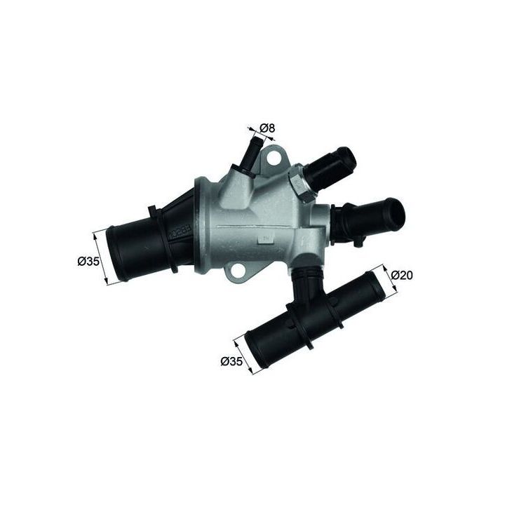 Termostatas, aušinimo skystis MAHLE TI 170 88