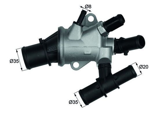 Termostatas, aušinimo skystis MAHLE TI 170 88