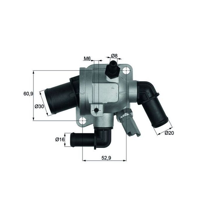 Termostatas, aušinimo skystis MAHLE TI 173 88