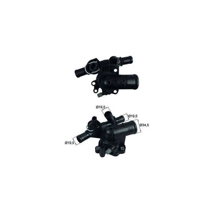 Termostatas, aušinimo skystis MAHLE TI 248 89