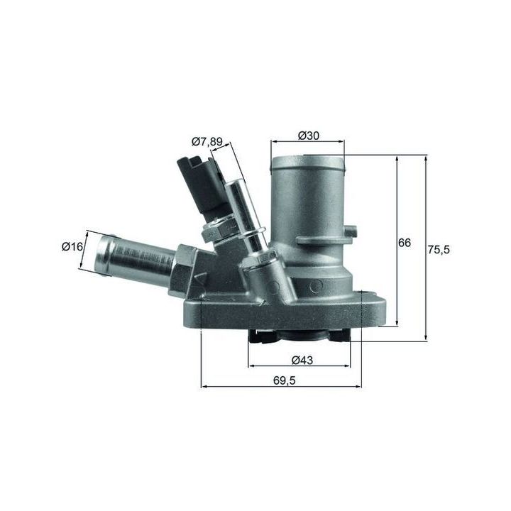 Termostatas, aušinimo skystis MAHLE TI 258 80