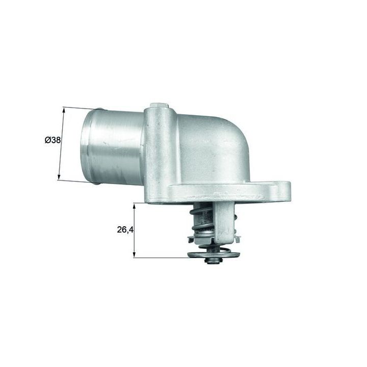 Termostatas, aušinimo skystis MAHLE TI 78 87D