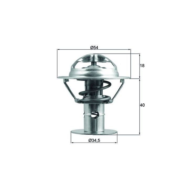 Termostatas, aušinimo skystis MAHLE TX 180 86D
