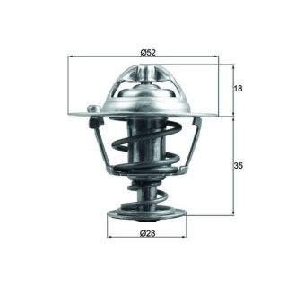 Termostatas, aušinimo skystis MAHLE TX 184 78D