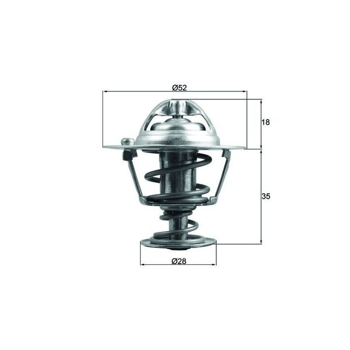 Termostatas, aušinimo skystis MAHLE TX 184 78D