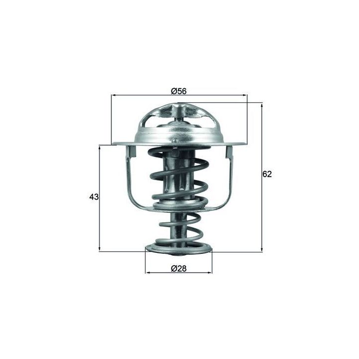 Termostatas, aušinimo skystis MAHLE TX 197 71D