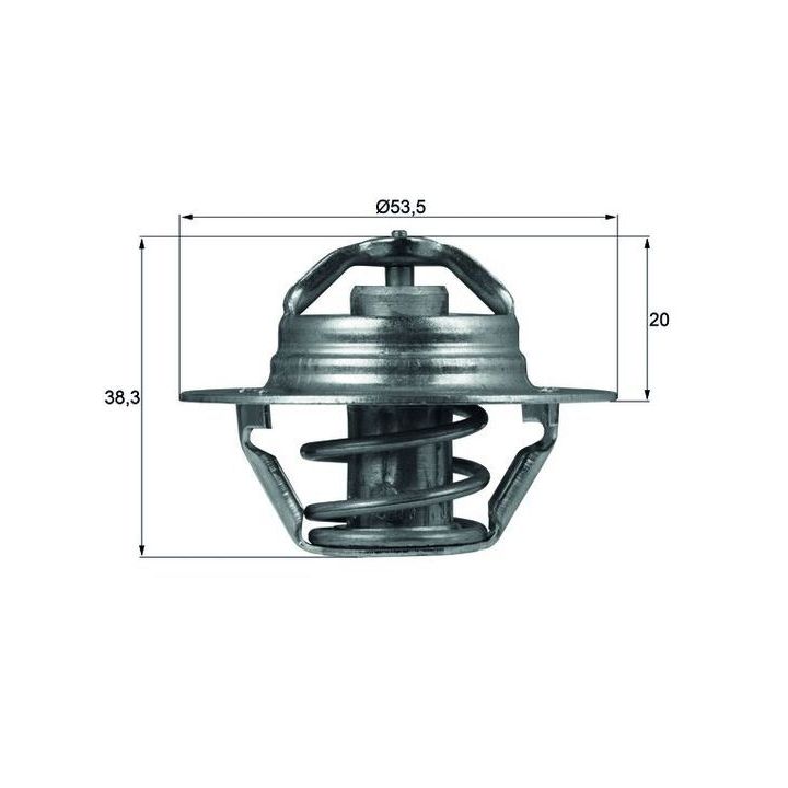 Termostatas, aušinimo skystis MAHLE TX 88 88D