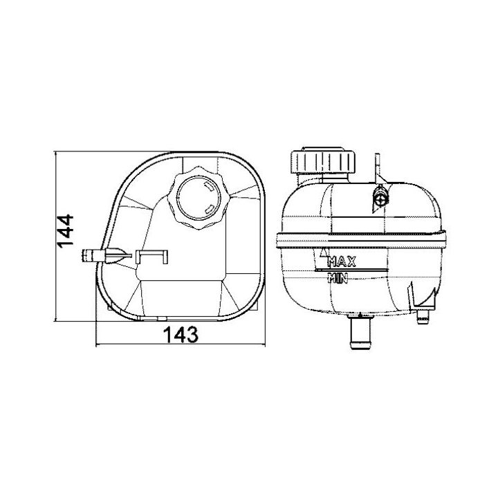 Išsiplėtimo bakelis, aušinimo skystis MAHLE CRT 85 001S