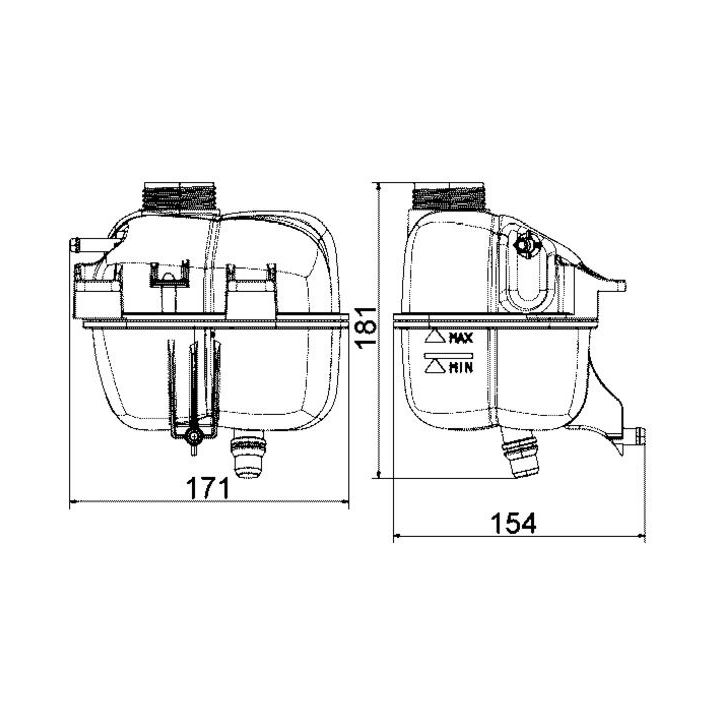 Išsiplėtimo bakelis, aušinimo skystis MAHLE CRT 87 001S