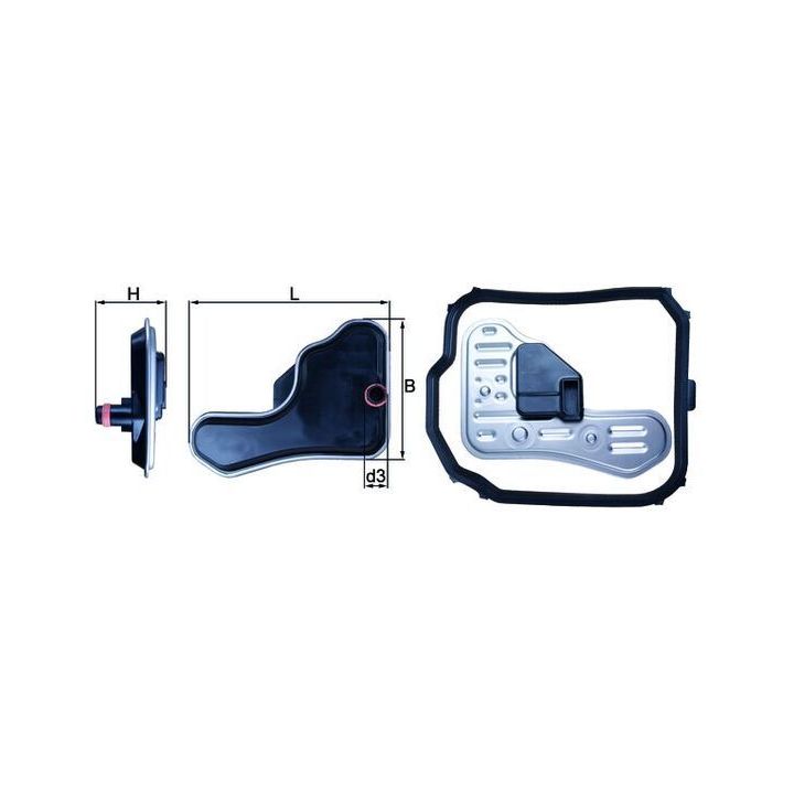 Hidraulinis filtras, automatinė transmisija MAHLE HX 148D