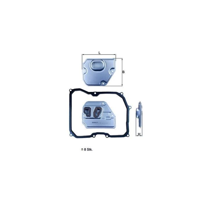 Hidraulinis filtras, automatinė transmisija MAHLE HX 169KIT