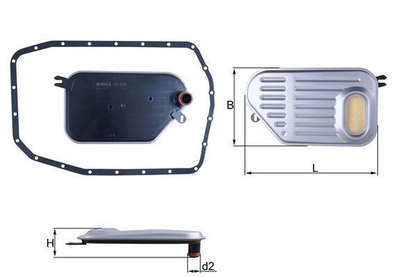 Hidraulinis filtras, automatinė transmisija MAHLE HX 239D