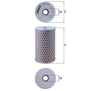 Hidraulinis filtras, vairo sistema MAHLE HX 15