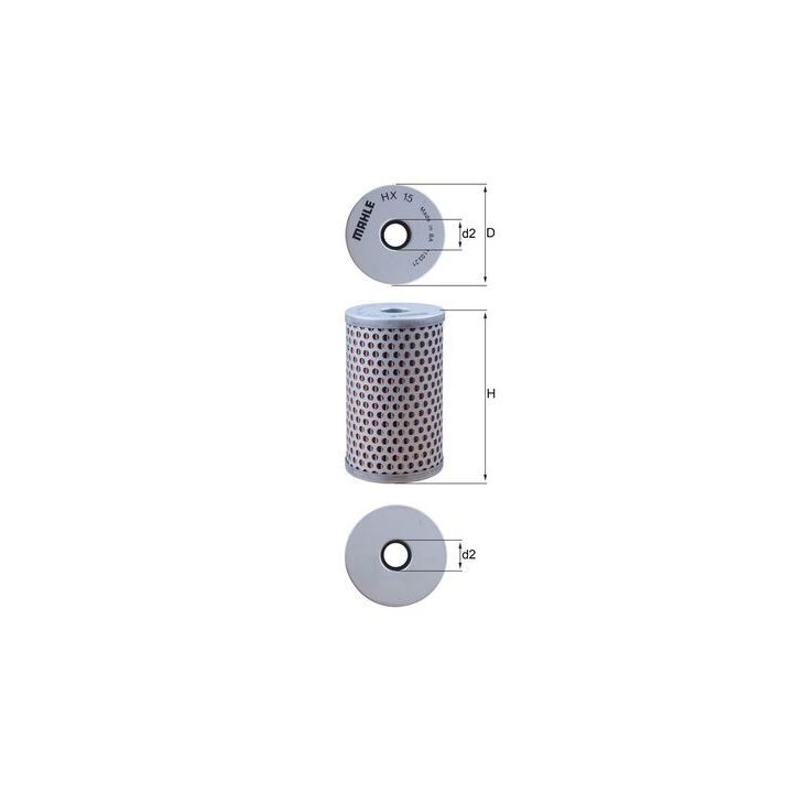 Hidraulinis filtras, vairo sistema MAHLE HX 15